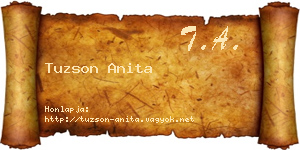 Tuzson Anita névjegykártya